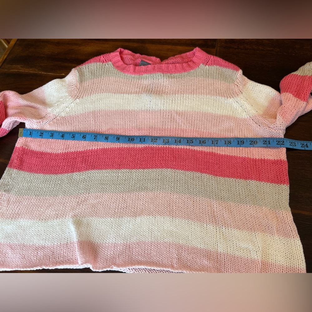 Wooden Ships Paola Buendia NWT Flower Market Cotton Crew Sweater Women’s XS pink - Picture 8 of 10